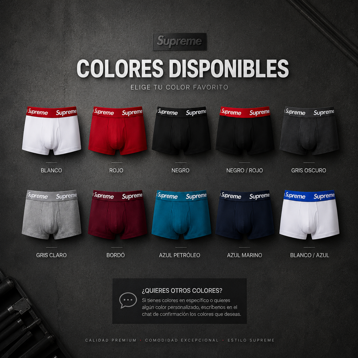6 BOXER SUPREME + 6 PARES DE MEDIA| EDICION ILIMITADAS
