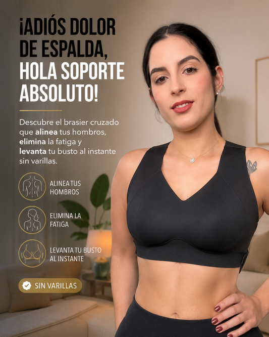 Brasier Corrector de Postura Cruzado | Levanta Busto Sin Varillas